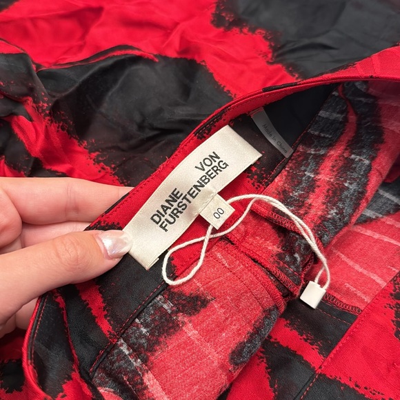 DIANE VON FURSTENBERG Adelaide printed satin-jacquard wide-leg pants - Picture 6 of 7